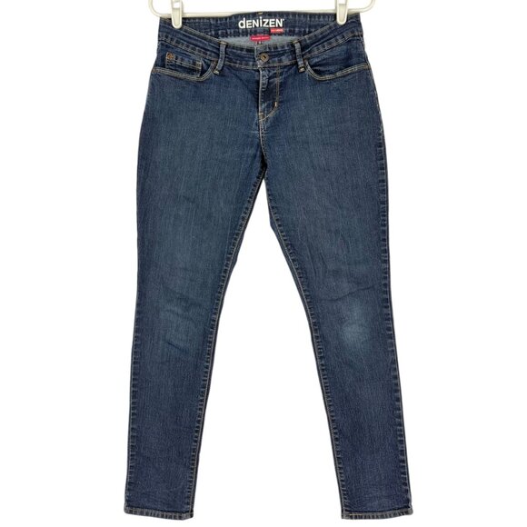 Denizen From Levis Women's Modern Skinny Stretch Blue Denim Jeans Sz 6M Low Rise - Picture 1 of 10
